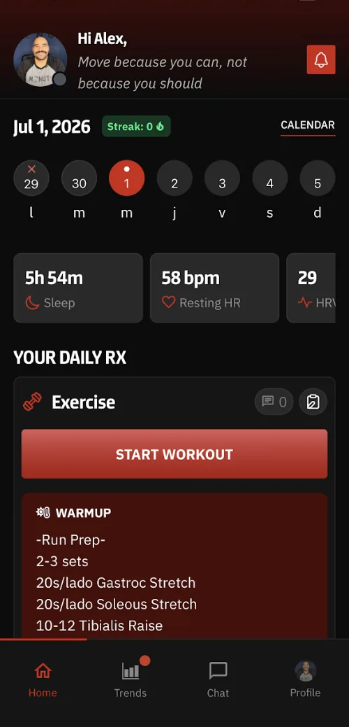 McNutt themed client app home