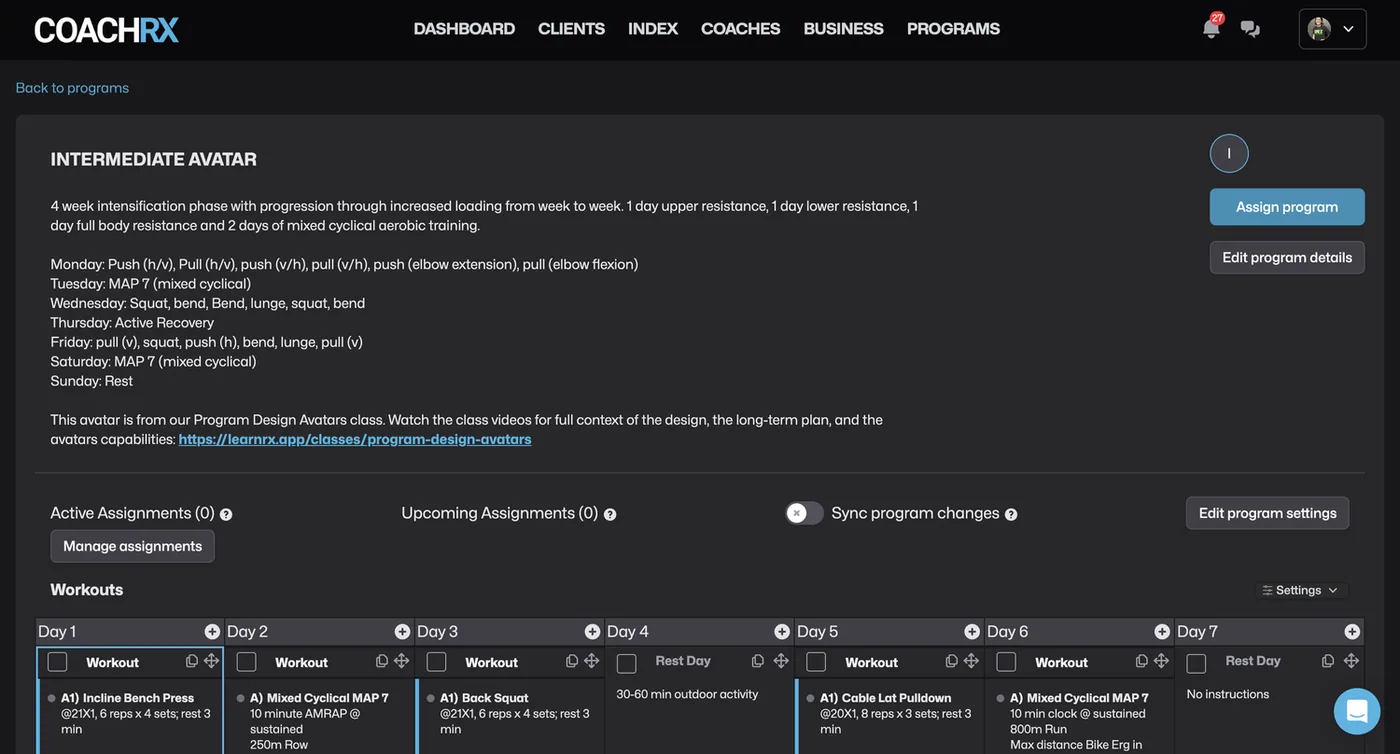 Program Template for Group